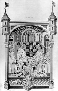 John Talbot, hrabia Shrewsbury, przedstawiający książkę Margaret of Anjou, c1445, 1910 autorstwa Unbekannt