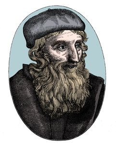 Jan Wiklif, XIV-wieczny angielski reformator religijny, XVI w. autorstwa Unbekannt