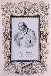 Joseph-Marie Jacquard, wynalazca krosna żakardowego, ok. 1850 autorstwa Unbekannt