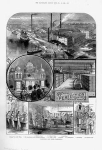 Fabryka mydła Joseph Crosfield and Sons w Bank Quay, Warrington, Cheshire, 1886 autorstwa Unbekannt