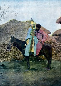 Para Kabardinów w podróży, ok. 1890 r. autorstwa Unbekannt