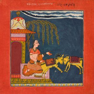 Kachheli Ragini, Z Ragamali, Ka. 1710. autorstwa Unbekannt