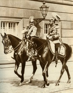 Kaiser Wilhelm II i król Jerzy V w Berlinie, Niemcy, 1911, 1935. autorstwa Unbekannt