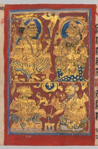 Kalpa-sutra Rękopis z 24 miniaturami, ok. 1930 r. 1475-1500. autorstwa Unbekannt