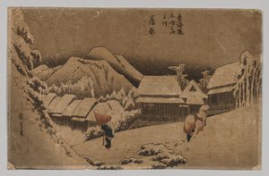 Kambara: Wieczorny śnieg, 1797-1858. autorstwa Unbekannt
