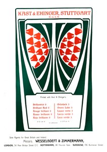 Kast & Ehinger, reklama w Stuttgarcie, 1909. autorstwa Unbekannt