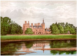 Kelham Hall, Nottinghamshire, dom rodziny Manners-Sutton, ok. 1880 autorstwa Unbekannt