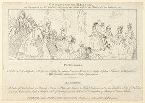 Klucz z listą wykonawców do: Cesarz Indii, czyli podbój Meksyku..., 1 lutego 1791. autorstwa Unbekannt