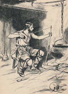 Król Alfred zapomina o ciastach, ok. 1907 r. autorstwa Unbekannt