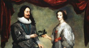 Król Karol I 1600-1649 i królowa Henrietta Maria 1609-1669 autorstwa Unbekannt