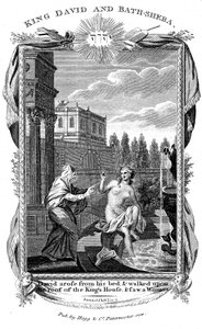 Król Dawid spoglądający na Batszebę, ok. 1804 r. autorstwa Unbekannt
