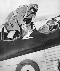 Król Edward VIII w samolocie, 1936 autorstwa Unbekannt