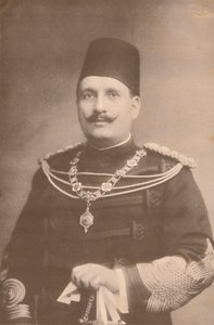 Król Egiptu Fuad I, ok. 1922–1933 r. autorstwa Unbekannt