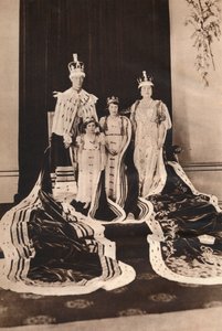 Król Jerzy VI i królowa Elżbieta w dniu koronacji, 1937. autorstwa Unbekannt