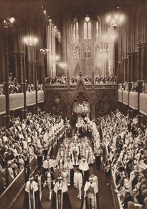 Procesja koronacyjna króla Jerzego VI, Opactwo Westminsterskie, 1937 autorstwa Unbekannt