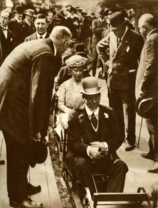 King George V and Queen Mary… Wystawa Imperium Brytyjskiego, Wembley, Londyn, 1925, 1935. autorstwa Unbekannt