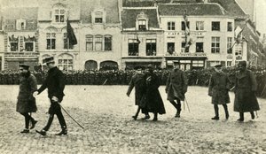 Król Jerzy V w Furnes, Belgia, I wojna światowa, 4 grudnia 1914, 1920. autorstwa Unbekannt