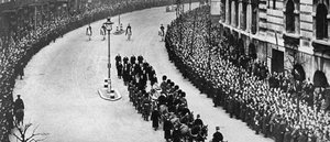 Kondukt pogrzebowy króla Jerzego Vs, Londyn, styczeń 1936 autorstwa Unbekannt
