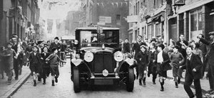 Ostatnia wizyta króla Jerzego V na East Endzie w Londynie, ok. 1930 r. autorstwa Unbekannt