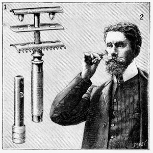 Maszynka do golenia King Gillette z wymiennym ostrzem, 1905 autorstwa Unbekannt