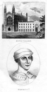 Kings College, Cambridge i Henryk VI, 1801 r. autorstwa Unbekannt