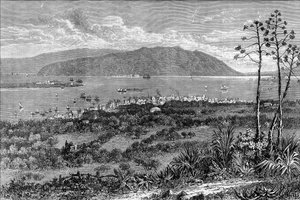 Port Kingston, Jamajka, ok. 1880 r. autorstwa Unbekannt