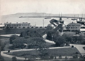 Kingstown - Widok ogólny portu, 1895 autorstwa Unbekannt