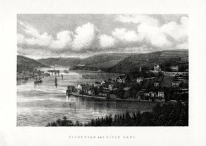 Kingswear i River Dart, South Devon, 1896 autorstwa Unbekannt