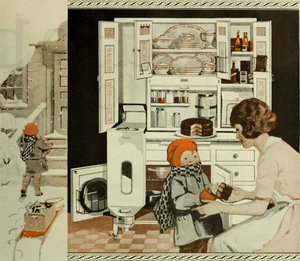 Reklama w kuchni z sobotniego wieczoru, ok. 1920-1925. autorstwa Unbekannt
