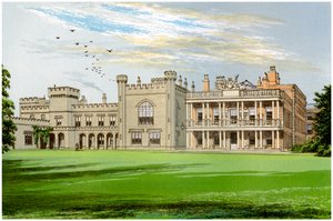 Knowsley Hall, Lancashire, dom hrabiego Derby, ok. 1880 r. autorstwa Unbekannt