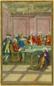 Koncert / miedzioryt XVIII w. autorstwa Unbekannt