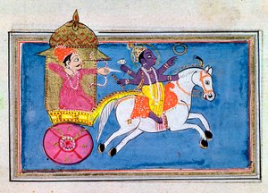 Kryszna, hinduskie bóstwo, awatar Wisznu, XVII wiek autorstwa Unbekannt