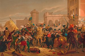 LEntree dHenri IV a Paryż wjazd Henryka IV do Paryża, 1817 autorstwa Unbekannt