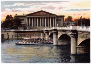 Izba Deputowanych i Pont de la Concorde, Paryż, ok. 1900 autorstwa Unbekannt