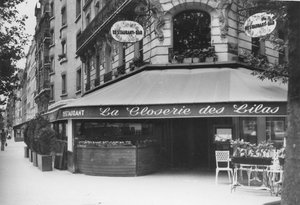 La Closerie des Lilas, Montparnasse. autorstwa Unbekannt