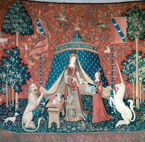 La Dame A La Licorne, XV wiek autorstwa Unbekannt