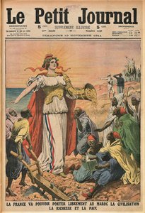 Misja cywilizacyjna. Le Petit Journal, 19 listopada 1911, 1911. autorstwa Unbekannt