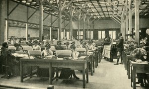 Lady Clerks spisujące amerykański spis ludności, 1901. autorstwa Unbekannt