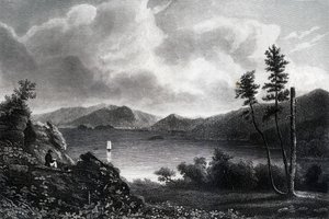 Jezioro George, Nowy Jork, 1855 autorstwa Unbekannt