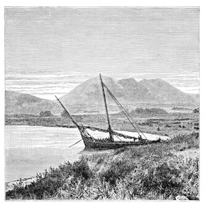 Jezioro Van, zatoka Tadwan i góra Nimrud, Turcja, 1895 autorstwa Unbekannt