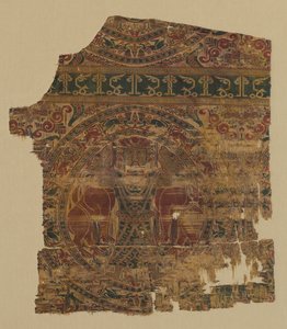 Lampa z dusicielem lwów z dalmatyki św. Bernarda Calvo, 1200-1243. autorstwa Unbekannt