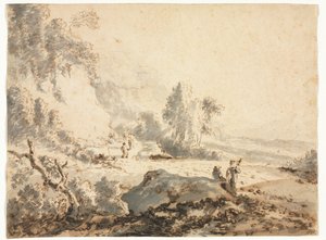 Krajobraz, XVIII wiek. autorstwa Unbekannt