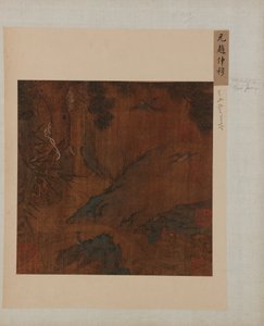 Krajobraz: górski potok, sosna, bambus i sójki, dynastia Ming, 1368-1644. autorstwa Unbekannt