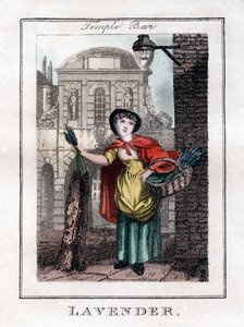Lawenda, Temple Bar, Londyn, 1805 autorstwa Unbekannt