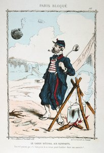 Gwardia Narodowa na murach obronnych, 1870-1871 autorstwa Unbekannt
