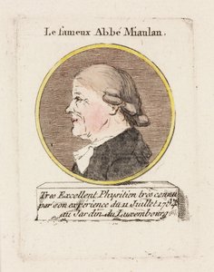 Słynny Abbe Miaulan”, ok. 1784 autorstwa Unbekannt