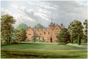 Lea, Lincolnshire, dom Baroneta Andersona, ok. 1880 r. autorstwa Unbekannt
