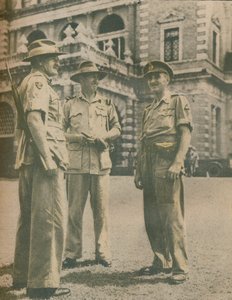 Przywódcy Kampanii Birmy spotkali się w Rangunie po upadku miast 3 maja 1945 r. autorstwa Unbekannt