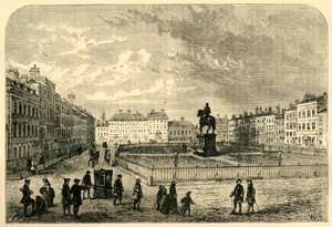 Plac Leicester, około 1750, 1881. autorstwa Unbekannt
