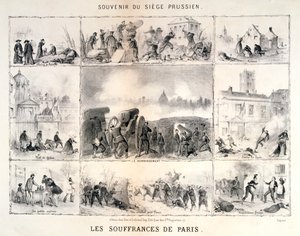 Cierpienia Paryża, 1870-1871 autorstwa Unbekannt